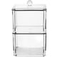 thumbnail image 1 of Caja de almacenamiento de algodón cosmético acrílico con tapa, apilable, caja de hisopos de algodón, cuadrada, transparente, caja de joyería de escritorio, 1 of 6