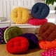 thumbnail image 5 of Cojín de silla, relleno grueso, acolchado, redondo, para comedor interior y exterior, cojín redondo, rojo, 5 of 5