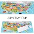 thumbnail image 2 of .x BAT Shadow Rubber Stitched Edges Extended Large Gaming Mouse Pad Office Keyboard Mouse Mat, 2 of 7