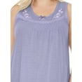 thumbnail image 5 of EZI Women's Plus Cotton-rich Sleeveless Nightgown, 5 of 7