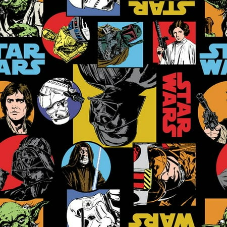Stanton Fleece - Star Wars Characters Polyester Fleece For Quilting And Crafting Officially Licensed From Star Wars