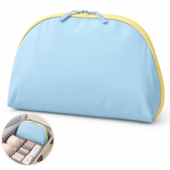 3 in 1 Travel Underwear Organizer Bag,Bra Panty & Sock Packing Case for Suitcase