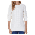 thumbnail image 2 of Nautica Women’s Single Cable Knit Tunic Sweater,M, 2 of 2