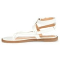 thumbnail image 3 of Journee Womens Tangie Multi Strap Flat Sandals, 3 of 9