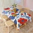 thumbnail image 2 of Pioneer Flower Floral Print Pattern Rectangle Tablecloth 60"x120",Waterproof Polyester Rectangle Table Cloth, Wipeable Spillproof Polyester Tablecloth for Dining, Camping, Indoor and Outdoor, 2 of 6