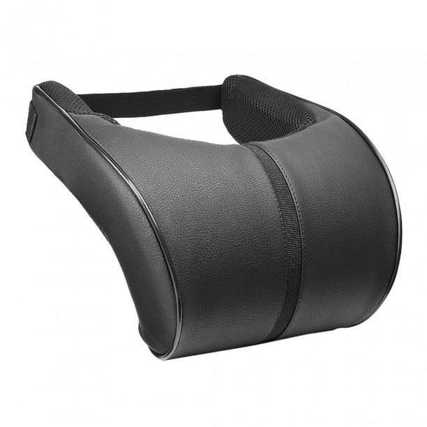 Almohada cervical ergonómica para asiento de coche, almohada de viaje con soporte cervical, almohada para descansar el cuello Negro