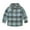 Green, variant on Suilloe Toddler Girls Shirts Plaid Long Sleeve Lapel Button Top Kids Unisex Summer Classic Fashionable And Versatile Shirts,2 -3 Years