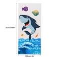 thumbnail image 3 of Cartoon Shark Head Candy Bags for Kids, OPP Flat Pocket Gift Bags for Shark Theme Birthdays and Ocean Parties，A, 3 of 7