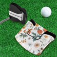 thumbnail image 5 of Haosy Different Wildflower Golf Mallet Putter Cover Strong Magnetic Leather Golf Club Headcover Closure, 5 of 7