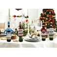 thumbnail image 5 of Yoyauz Party Talk Ugly Sweater Christmas Wine Bottle Covers, Holiday Wine Bottle Sweater Cover with Hat for Ugly Christmas Sweater Party Decorations, 5 of 6