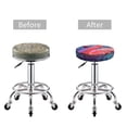 thumbnail image 5 of Daiia Digital Flamingo Vibrant Art Stool Covers Round,Round Bar Stool Covers Waterproof Bar Chair Covers Washable Stool Cushion Slipcover for 12-14 Inch Chair-13 inch, 5 of 7