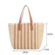 thumbnail image 4 of Bolsa de hombro tejido de paja para las axilas, de playa de verano para mujer (marrón claro), 4 of 9