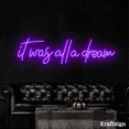 thumbnail image 4 of Craftnamesign It Was All A Dream Neon Sign, Quotes LED Sign, Bedroom Decor, 4 of 4