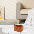 thumbnail image 5 of Unique Bargains Set of 3 Collapsible Storage Bins Brown 7.1*5.1*4.3in, 5 of 6