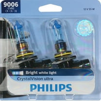 Philips 9006 Crystalvision Ultra Clear P22D Automotive Bulb fits 2004-2015 HONDA CIVIC 2013-2018 RAM 1500 2 Pack