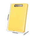 thumbnail image 3 of KQJQS Clipboard with Storage 13.4"x9.4", Heavy Duty Plastic Folder with Low Clip, Waterproof Dual Compartments for Office, Nursing, Coaching, 3 of 7