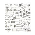 thumbnail image 2 of 65 Pcs Pendentifs en Alliage en Forme d'Outils Assortis Charmes Accessoire de Fabrication de Bijoux pour Collier Bracelet (Argent), 2 of 8