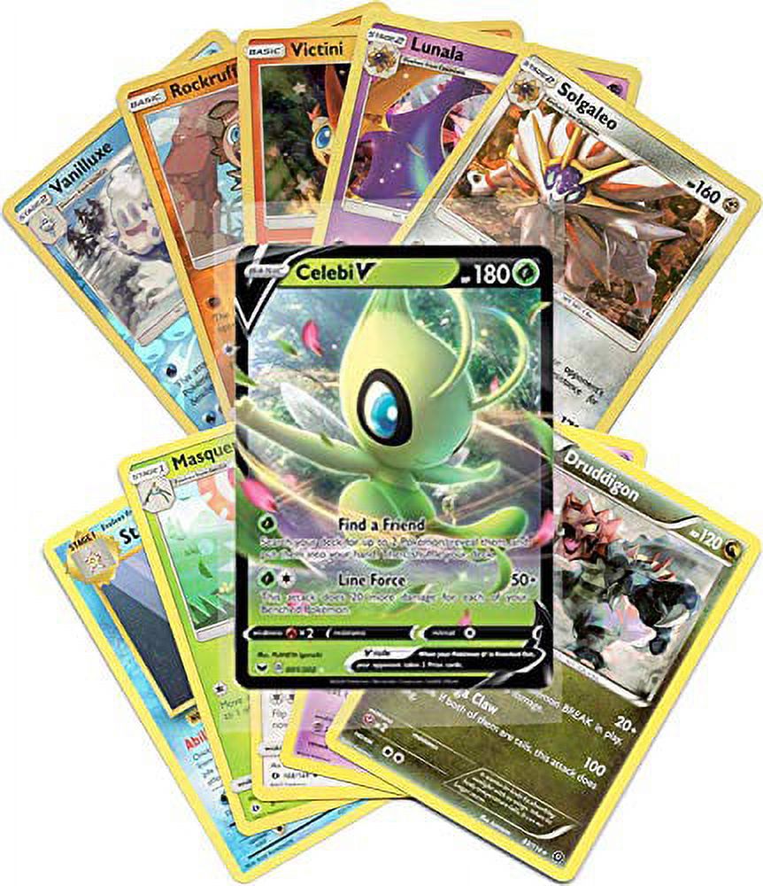 Pokemon Cards 50 Card Assorted Lot with Guaranteed V Pokemon - image 3 of 5