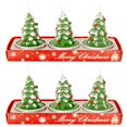 thumbnail image 1 of LOVEVERChristmas Candles Santa Snowman Gift House Candles For Home Party Decoration, 1 of 2