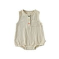thumbnail image 2 of Fozruso Baby Girls Bodysuits Summer Outfits 0 18 Months Soft Breathable Romper For Toddler Casual Loose Fit Outfit Girls Jumpsuit Romper Sizes 12-18 Months, 2 of 5