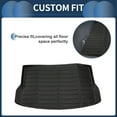 thumbnail image 3 of Unique Bargains Cargo Liner Rear Trunk Mat Rear Trunk Cargo Luggage Boot Tray Mat for Chevrolet Bolt EUV 2022-2024 TPE Black Anti-Slip Long Grid Pattern, 3 of 7
