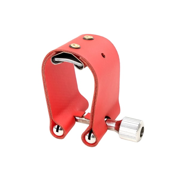 Greeniant Clip de sujeción para saxofón, abrazaderas flexibles profesionales de acero inoxidable, accesorios para pastilla de saxofón, Clip Accesorios para instrumentos musicales Rojo
