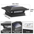 thumbnail image 4 of Luces solares tipo poste Sidinlar 4x4, impermeables, 16 LED, 2 modos, 4 of 6
