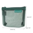 thumbnail image 2 of Unique Bargains 1Pc Lightweight Three-Dimensional Triangular Mesh Makeup Bag for Business Travel Nylon Green, 2 of 6