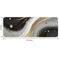 thumbnail image 7 of Black White Gold Marble Wave Dot Pattern Kitchen Rug Mat,Kitchen Runner Rugs Non Skid Washable,Decorative Kitchen Floor Mats for Kitchen,Sink,Laundry,17"x47.2", 7 of 7