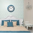 thumbnail image 7 of 12 Inch Retro Wall Clock Silent,Accurate Time,Big Numbers,Quartz,Analog,Blue, 7 of 7