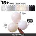 thumbnail image 4 of PartyWoo Globos de látex blancos 155 piezas 46 cm 30 cm 25 cm 13 cm, 4 of 9