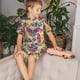 thumbnail image 4 of Balery Butterfly 3 Conjunto de Pijama Infantil de Manga Corta con Estampado – Ropa de Dormir de Algodón Suave-Large, 4 of 6