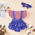 thumbnail image 4 of CAUYDY Toddler Baby Girls 4th of July Outfit American Flag Top Set Newborn Clothes 6-24 Months 2T 3T 4T (Sizes 6-9 Months,Red), 4 of 8