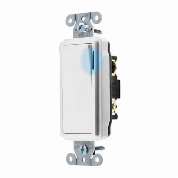 Hubbell Wiring Device-Kellems Illuminatd Wall Swtch,3-Way,20A,Wht,120V DS320ILW