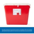 thumbnail image 3 of McKesson Biohazard Sharps Container, Puncture-Resistant Lockable Bin - Red, 8 gal, 9 Ct, 3 of 7