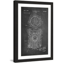 Marmont Hill - "Piston 1949 Chalk" by Steve King Framed Painting Print