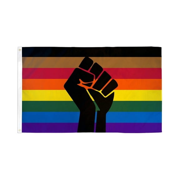 Philly Rainbow (Fist) Flag 3x5ft Poly