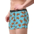 thumbnail image 2 of Sikiie Turtle Print Men's Boxer Briefs, Elastic Waistband Boxer Briefs Leggings-Large, 2 of 5