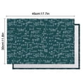 thumbnail image 6 of Math Equations Dark Green Formula Pattern Summer Placemats Table Placemats Set Of 4-Linen Kitchen Washable Placemats Table Mats 11.8"x17.7" Non-Slip Heat Resistant, 6 of 6