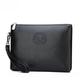 thumbnail image 4 of Bolso tipo sobre, bolso de mano informal para hombre, bolso de piel sintética suave, bolso para teléfono móvil, cartera de gran capacidad, 4 of 4