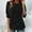 Black, variant on UANWENN Spring and Autumn Long Sleeve Shirt for Women New Large Size Loose Top That Appears and Versatile As An Undershirt plus Size Womens Shirts plus Size Tunic 3 4 Sleeve Plain plus Size Workout