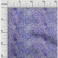 thumbnail image 2 of oneOone Cotton Cambric Medium Purple Fabric Asian Mosaic Floral Fabric For Sewing Printed Craft Fabric By The Yard 56 Inch Wide, 2 of 4