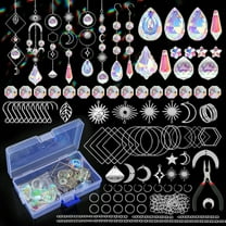 200 Pcs DIY Suncatcher Making Kits, for Ornaments Home Garden Wedding Party Decor