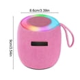 thumbnail image 3 of Horivan Portable Bluetooth Speaker with Powerful Bass, RGB Lights, 12H Playtime, Waterproof for Outdoor, Home, Travel, Party Mini Wireless Speaker USB Playback, 3 of 6