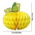 thumbnail image 3 of Clearance Under $1 Thanksgiving Pumpkin Honeycomb Decor Fall Hanging Paper Pumpkin Ornament, 3 of 5