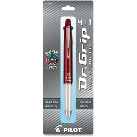 Pilot Dr Grip Pencil - Pilot, Dr. Grip Multi 4Plus1 Retractable Pen/Pencil, 1 Pack