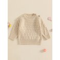 thumbnail image 2 of Suealasg Kids Baby Boy Girl Knit Sweater Long Sleeve Chunky Pullover Sweater 6M 1T 2T 3T 4T Toddler Warm Fall Winter Sweater Top Clothes, 2 of 7