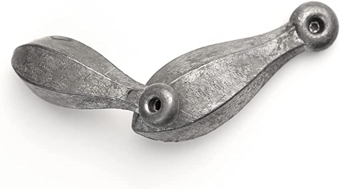 Hand Poured Lead Flat Bank Sinkers – 10lbs Total – Pick Your Size