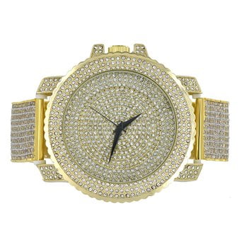 techno pave diamond watch