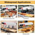 thumbnail image 5 of 60" Electric Strip Heater, Food Heat Lamp Overhead Food Warmer, Commercial Grade Infrared Food Warmer with Plug and Chains, Hanging Overhead Stainless Steel for Food Restaurant Buffet Catering Kitchen, 5 of 6